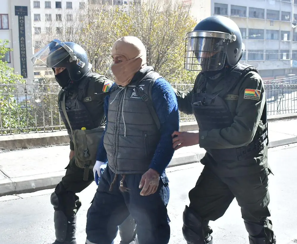 Un marchista aprehendido.
Foto: APG