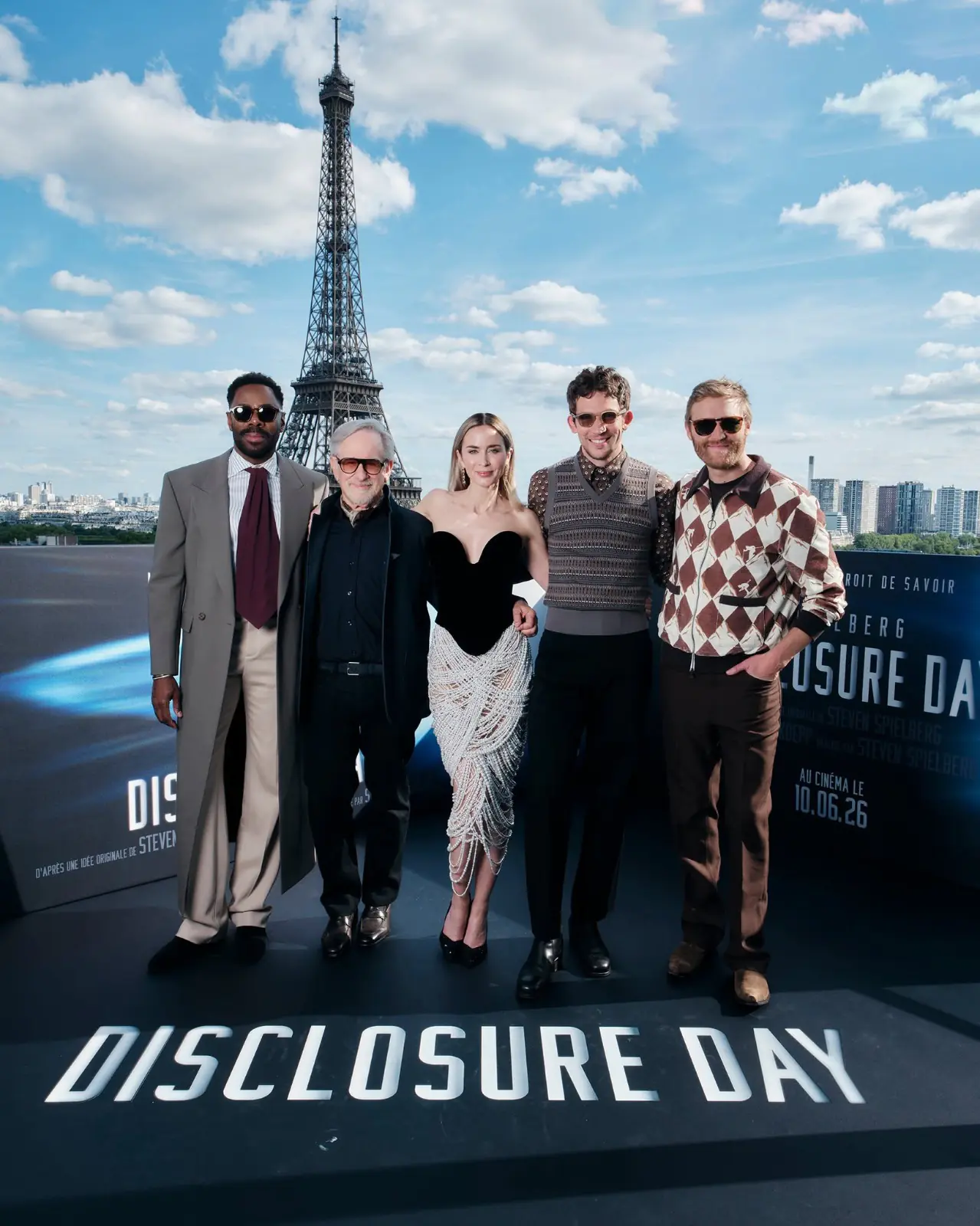 Colman Domingo, Steven Spielberg, Emily Blunt, Josh O´Connor y Wyatt Russell
