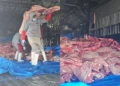 Puente aéreo abastece de carne a mercados de Sucre, Foto: Captura.