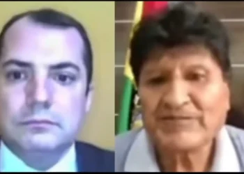 Evo tuvo un momento de tensión con un periodista/Captura de pantalla