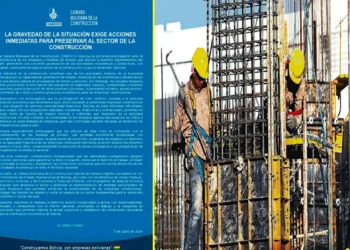 La Cámara Bolivina de la Construcción emitió un comunicado. Foto: Producción La Razón