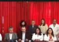Conferencia de prensa de representantes de gremios médicos. FOTO: Captura RRSS