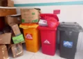Residuos hospitalarios acumulados. FOTO: GAMEA