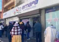 Atención en la agencia de la zona de Miraflores, en La Paz. Foto: Emapa
