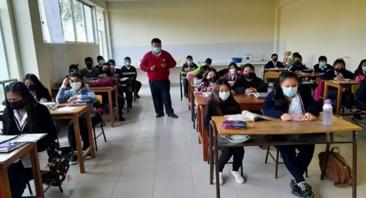 Las direcciones de las unidades educativas deberán evaluar la modalidad de clases. FOTO: Ministerio de Educación