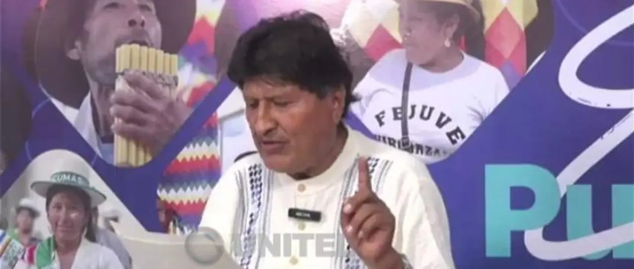 Morales mandó un mensaje mediante su radio RKC/ Captura de pantalla