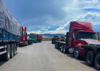 Camiones con carga internacional varados en la carretera/Cancillería