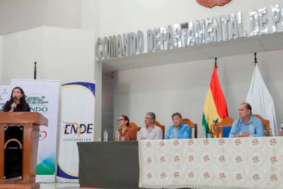 Acto de socialización del proyecto. Foto: Ministerio de Hidrocarburos