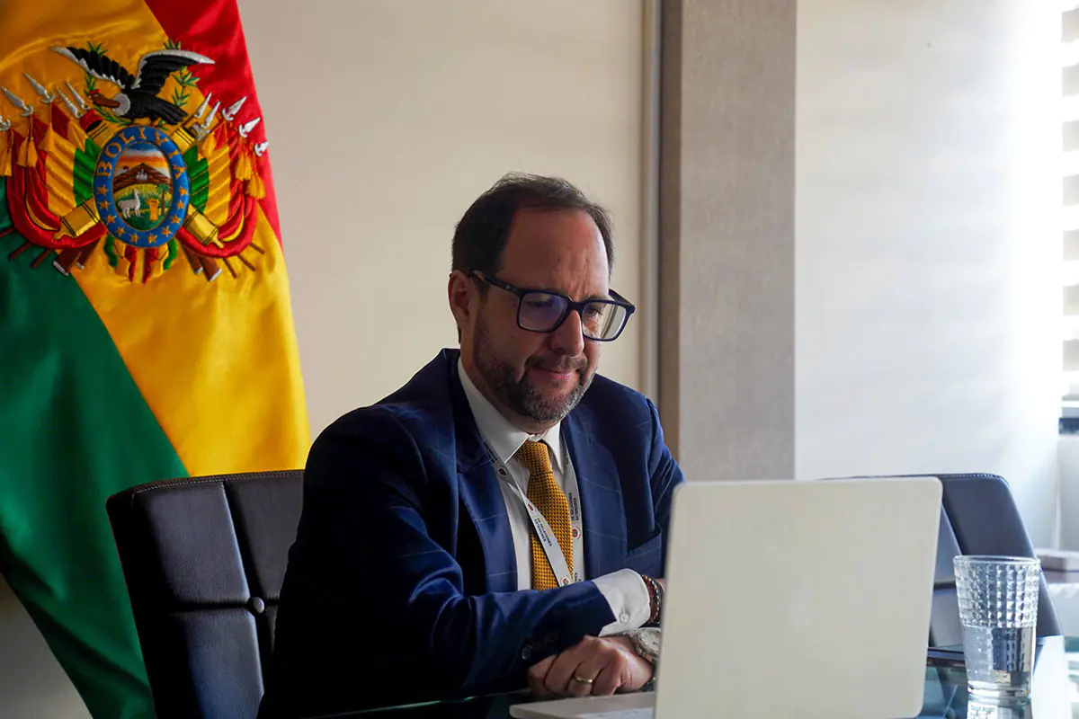 El viceministro de Comercio Exterior, Rodrigo Arce Ballivián. Foto: Cancillería