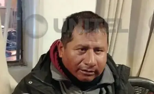 El dirigente aprehen dido/Captura Unitel