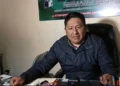 Limberth Tancara, representante del transporte libre de La Paz. FOTO: Captura