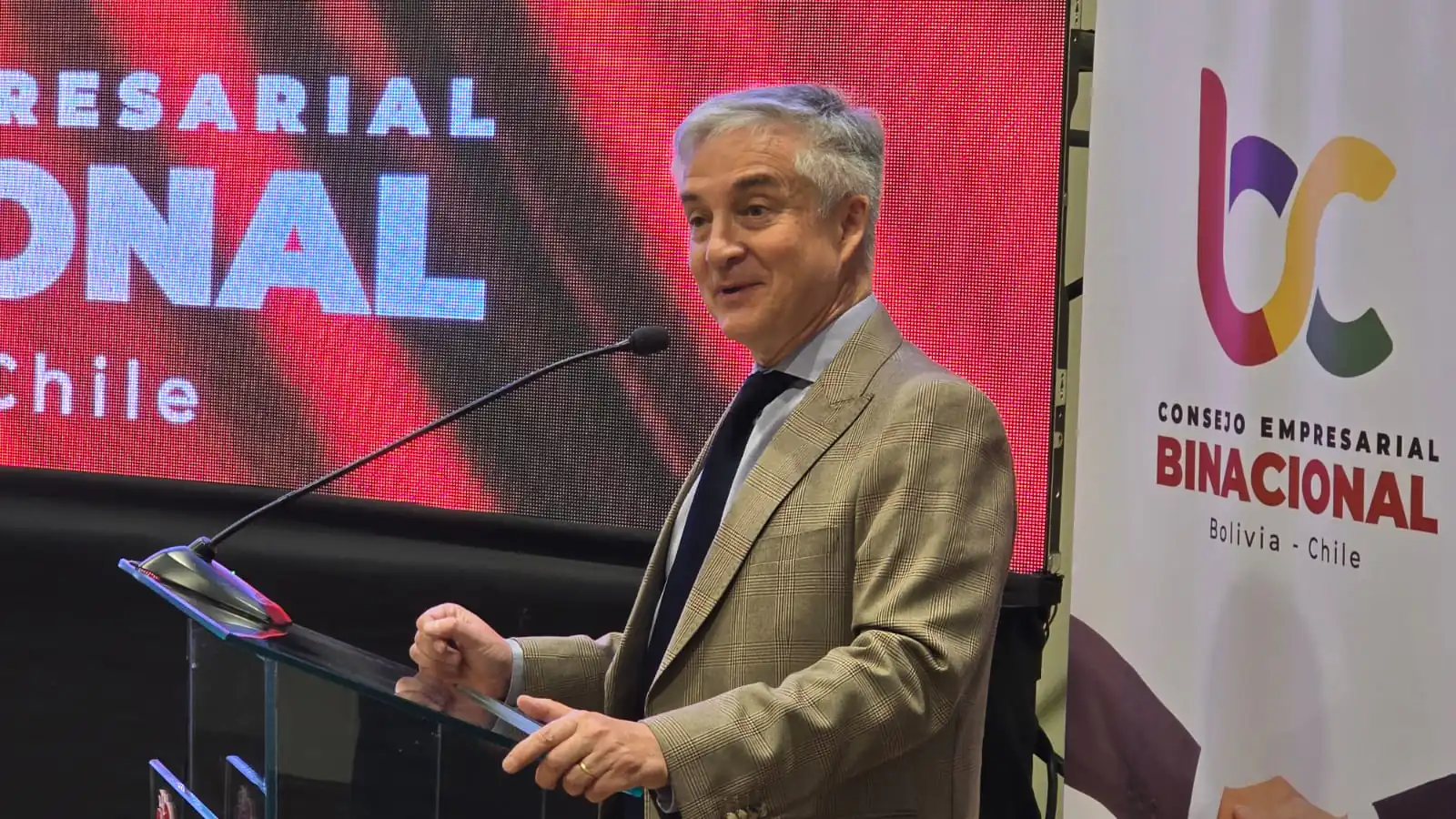 El gerente Juan Luis Ruiz expuso las ventajas del Complejo Portuario Mejillones.