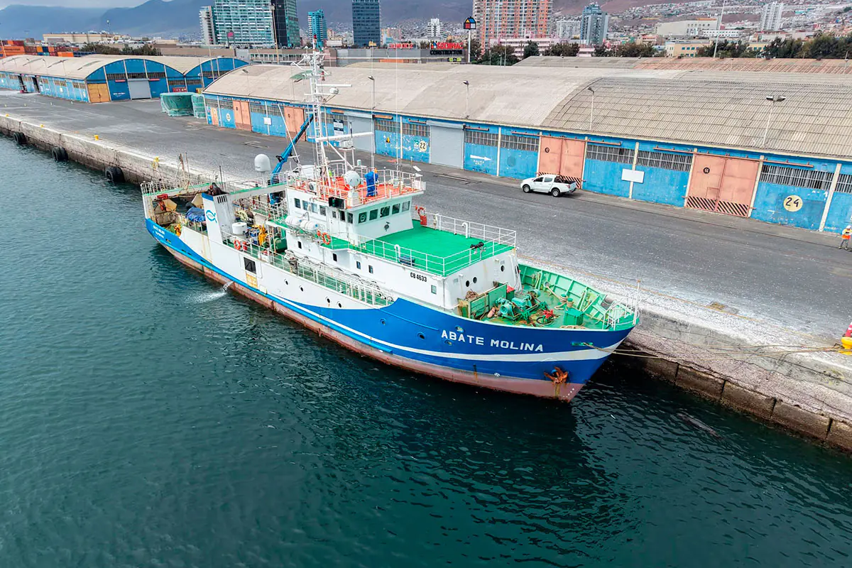 Actividad de comercio en el puerto chileno. Foto: Puerto Antofagasta