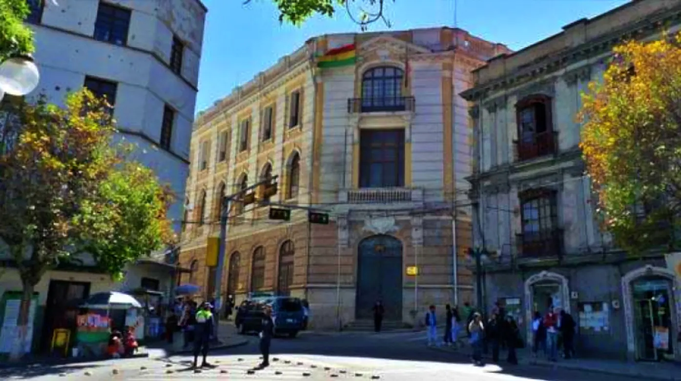 Frontis de la Cancillería en La Paz. Foto: APG