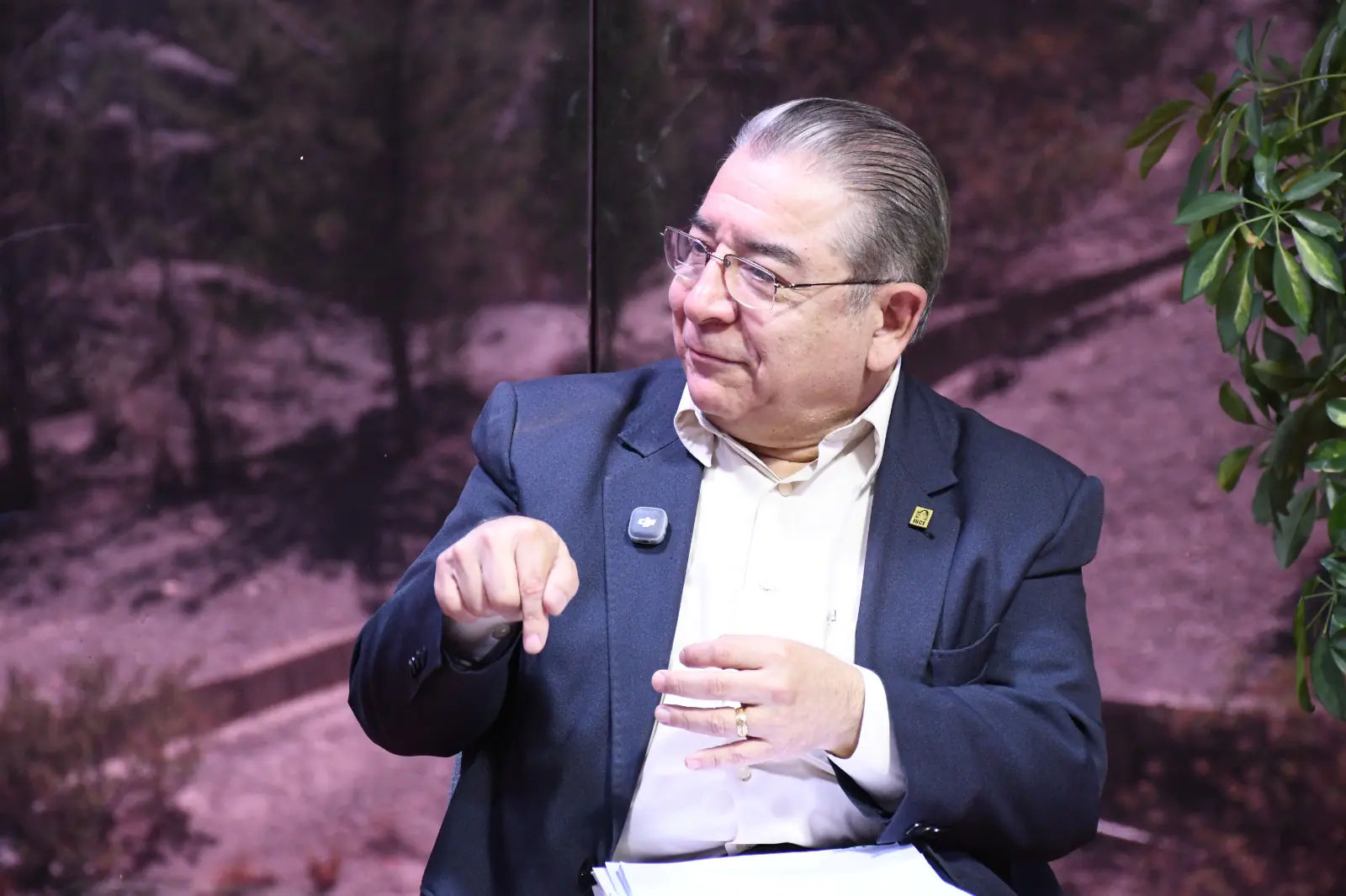 Gary Rodríguez en su visita a las instalaciones de La Razón. Foto: Oswaldo Aguirre
