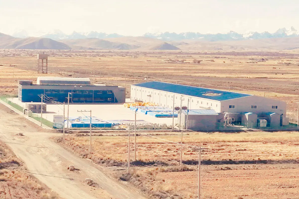 La planta de la empresa Boliviana de Industrialización de Hidrocarburos. Foto: EBIH