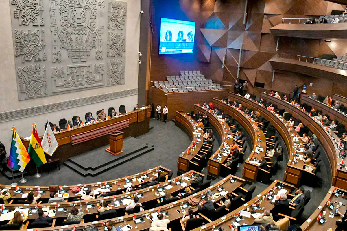 La sesión en la que el Senado aprobó el proyecto. Foto: Ministerio de Economía
